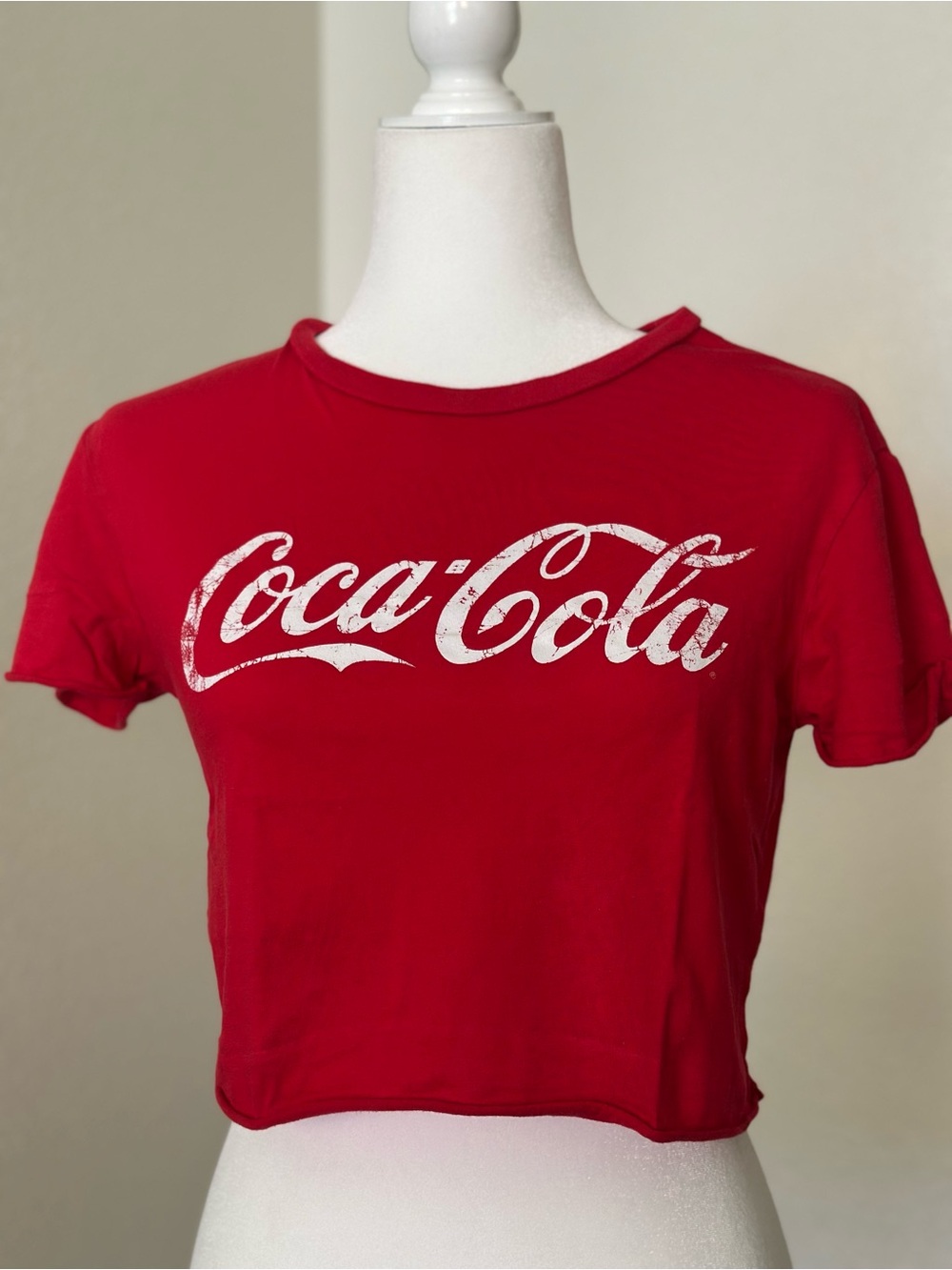 Garage Red Tee with White Graphic Logo